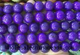 LSBS756 15 inches 16mm round howlite turquoise gemstone beads wholesale