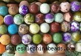 LSBS758 15 inches 16mm round howlite turquoise gemstone beads wholesale