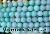 LSBS771 15 inches 14mm round agate gemstone beads wholesale
