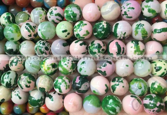 LSBS798 15 inches 14mm round agate gemstone beads wholesale