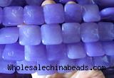 LSBS887 15 inches 20mm square candy jade gemstone beads wholesale