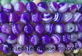 LSBS897 15 inches 16mm round banded agate gemstone beads wholesale