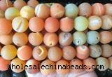 LSBS898 15 inches 16mm round druzy agate gemstone beads wholesale