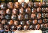 LSBS90 15 inches 16mm faceted round red tiger eye beads wholesale