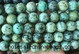 LSBS917 15 inches 16mm round african turquoise gemstone beads wholesale