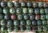 LSBS918 15 inches 16mm round dragon blood jasper gemstone beads wholesale