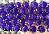 LSBS935 15 inches 16mm faceted round Candy jade gemstone beads wholesale