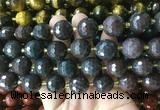 LSBS938 15 inches 16mm faceted round Brecciated jasper gemstone beads wholesale