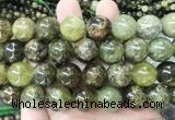 LSBS99 15 inches 16mm round green garnet gemstone beads wholesale