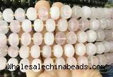 MEBS02 15 inches 8*12mm pumpkin rose quartz beads wholesale