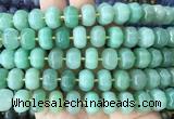 MEBS07 15 inches 8*12mm pumpkin green aventurine beads wholesale
