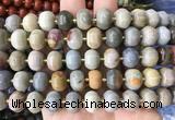 MEBS17 15 inches 8*12mm pumpkin american picture jasper beads wholesale