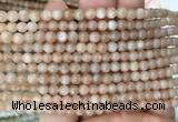 MSBS15 15 inches 4mm round moonstone gemstone beads wholesale