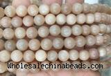 MSBS18 15 inches 10mm round moonstone gemstone beads wholesale