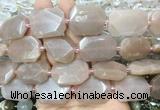 MSBS24 15 inches 18*25mm - 22*30mm faceted freeform moonstone beads