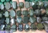 MXBS01 15 inches 12*16mm - 13*18mm faceted nuggets alashan agate beads