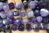 NABS05 15 inches 12*16mm - 13*18mm faceted nuggets amethyst beads
