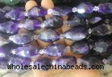 NABS11 15 inches 12*16mm - 15*20mm faceted nuggets amethyst beads