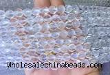 NCBS01 15 inches 8mm carved pumpkin white crystal beads wholesale