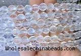 NCBS02 15 inches 10mm carved pumpkin white crystal beads wholesale