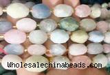 NGBS251 15 inches 8*12mm - 12*16mm faceted nuggets morganite beads