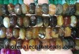 NGBS297 15 inches 8*14mm - 10*16mm faceted nuggets agate beads wholesale