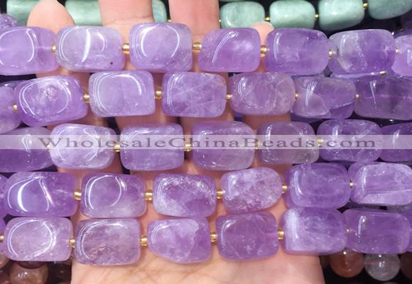 NGBS311 15 inches 12*16mm - 13*18mm nuggets lavender amethyst beads wholesale