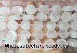 NGBS322 15 inches 14*16mm nuggets rose quartz gemstone beads wholesale