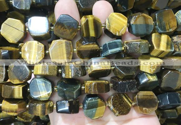 NGBS327 15 inches 14*16mm nuggets yellow tiger eye gemstone beads wholesale