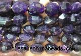 NGBS331 15 inches 13*18mm - 15*20mm faceted nuggets amethyst beads wholesale