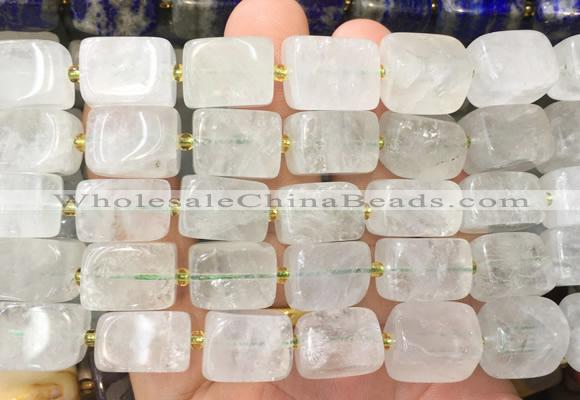 NGBS334 15 inches 12*16mm - 13*18mm nuggets green crystal beads wholesale