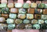 NGBS344 15 inches 12*16mm - 13*18mm nuggets green opal beads wholesale