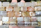 NGBS345 15 inches 12*16mm - 13*18mm nuggets sakura agate beads wholesale