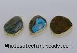 NGC1713 30*40mm - 40*45mm freeform opal gemstone connectors