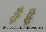 NGC5208 10*32mm druzy agate gemstone connectors wholesale