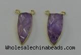 NGC5400 16*35mm - 18*40mm arrowhead light amethyst connectors
