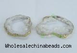 NGC700 45*75mm - 60*70mm freeform druzy agate connectors