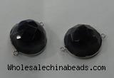 NGC83 30mm cabochons agate gemstone connectors wholesale