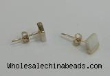 NGE150 5*6mm - 6*7mm freeform shell earrings wholesale