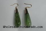 NGE16 10*40mm teardrop agate gemstone earrings wholesale