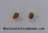 NGE253 8*12mm - 10*14mm nuggets druzy agate gemstone earrings