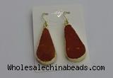 NGE5172 15*28mm - 15*30mm flat teardrop mookaite earrings