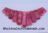 NGP115 Dyed rhodochrosite gemstone pendants set jewelry wholesale