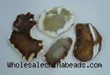 NGP1269 35*50mm - 55*75mm freeform agate gemstone pendants wholesale