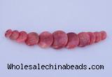 NGP129 Dyed rhodochrosite gemstone pendants set jewelry wholesale