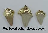 NGP1677 18*25mm - 22*30mm shark teeth pendants wholesale