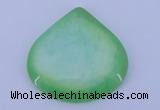 NGP169 2pcs 45*45mm heart dyed white jade gemstone pendants