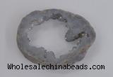 NGP1841 55*75mm - 65*80mm donut plated druzy agate pendants