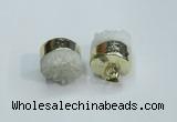 NGP1885 15*20mm - 20*20mm freeform druzy agate pendants