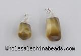 NGP1915 14*30mm - 15*35mm faceted nuggets golden tiger eye pendants